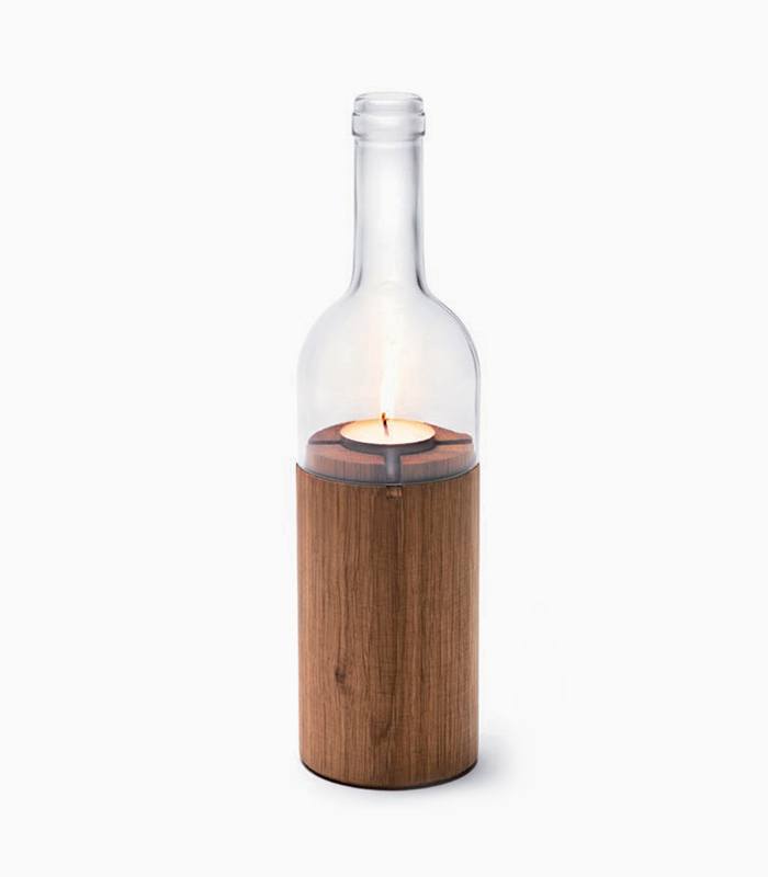 wine bottle lantern 1 - Creative water features and exterior