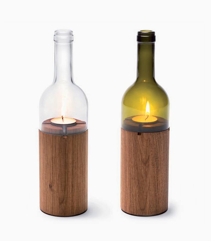 wine bottle lantern 2 - Creative water features and exterior