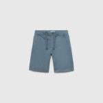 Elastic waist Bermuda shorts